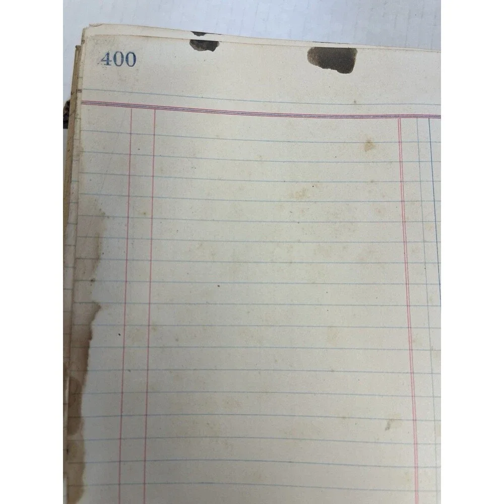1903-1906 Leather Journal Ledger Store Ephemera Handwritten Paper Junk Journal